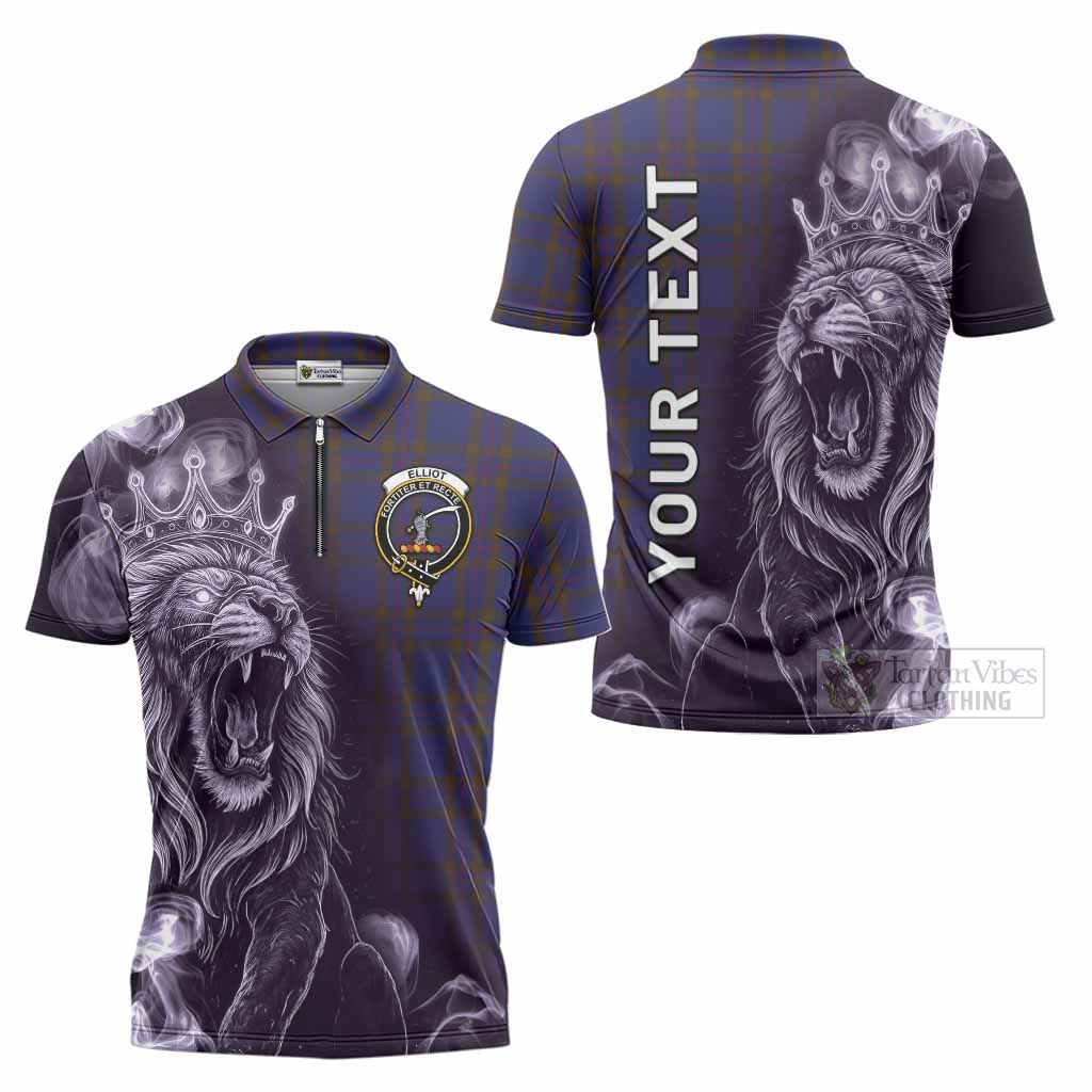 Elliot Tartan Zipper Polo Shirt Roaring Lion Heritage