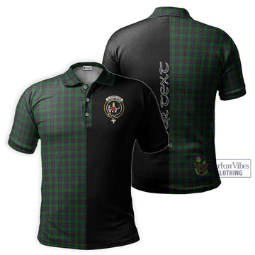 Elphinstone Tartan Polo Shirt with Family Crest and Half Of Me Style Kid - Tartan Vibes Clothing