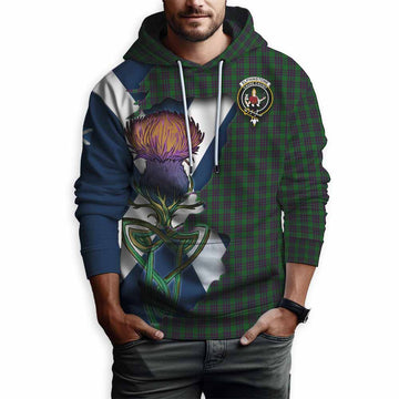 Elphinstone Tartan Family Crest Hoodie Scottish Thistle Celtic Inspired Pullover Hoodie - Tartan Vibes Clothing
