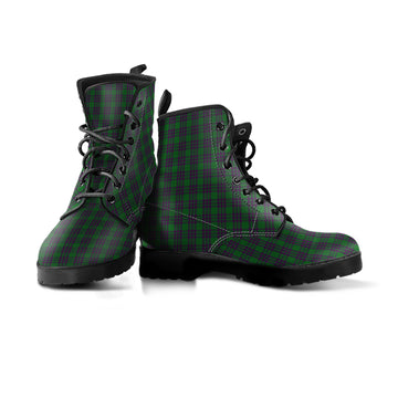 Elphinstone Tartan Leather Boots Men' Boots - Tartan Vibes Clothing