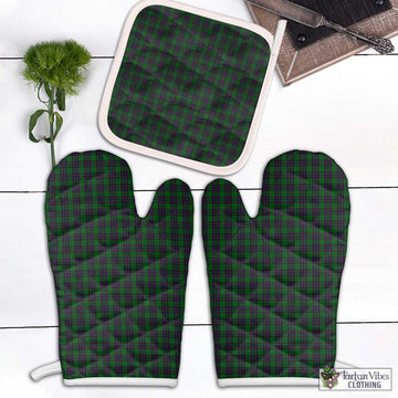 Elphinstone Tartan Combo Oven Mitt & Pot-Holder Combo 2 Oven Mitt & 1 Pot-Holder Black - Tartan Vibes Clothing
