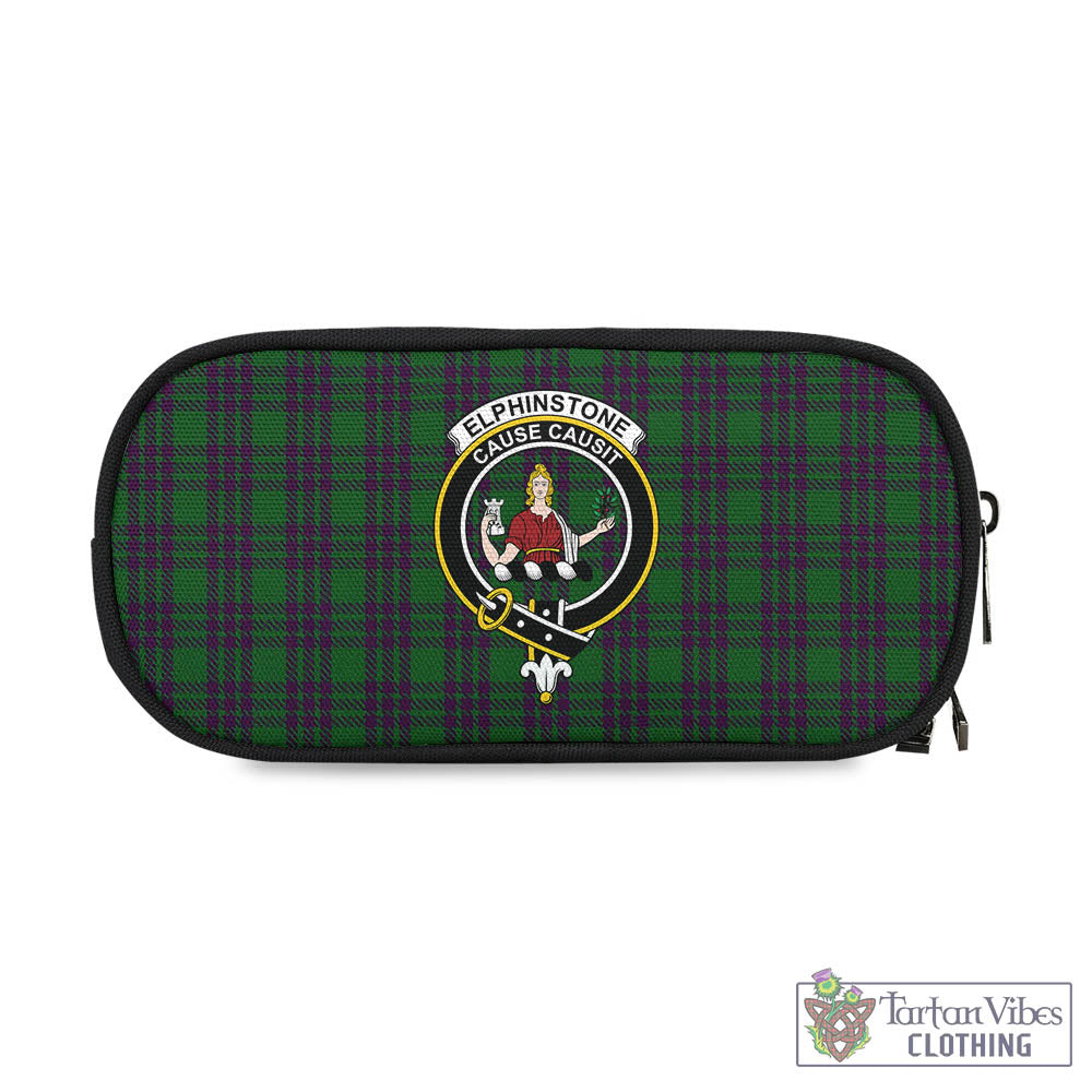 Elphinstone Tartan Pen and Pencil Case with Family Crest One Size 4.13*8.74 inch - Tartan Vibes Clothing