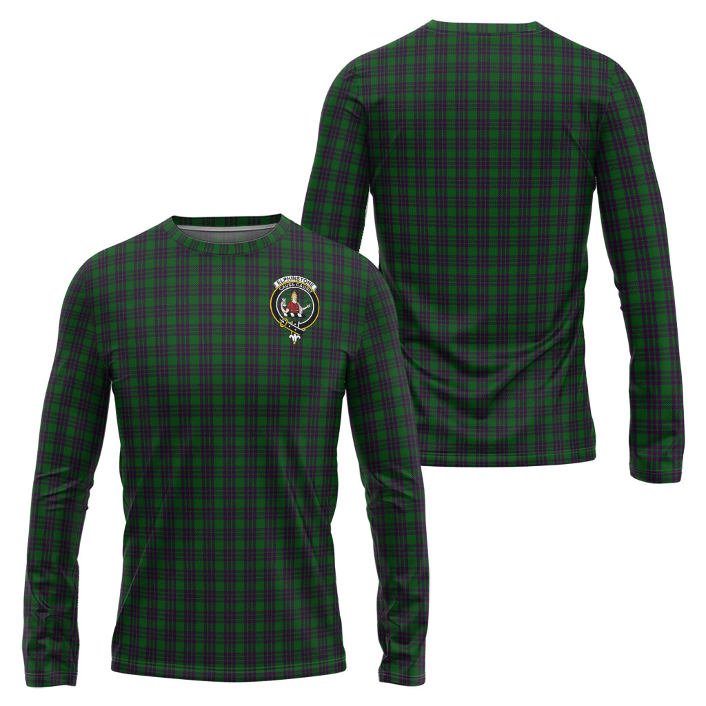 Elphinstone Tartan Long Sleeve T-Shirt with Family Crest Unisex - Tartan Vibes Clothing