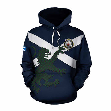 Elphinstone Tartan Lion Rampant Cotton Hoodie Proudly Display Your Heritage with Alba Gu Brath and Clan Name Pullover Hoodie XS - Tartan Vibes Clothing