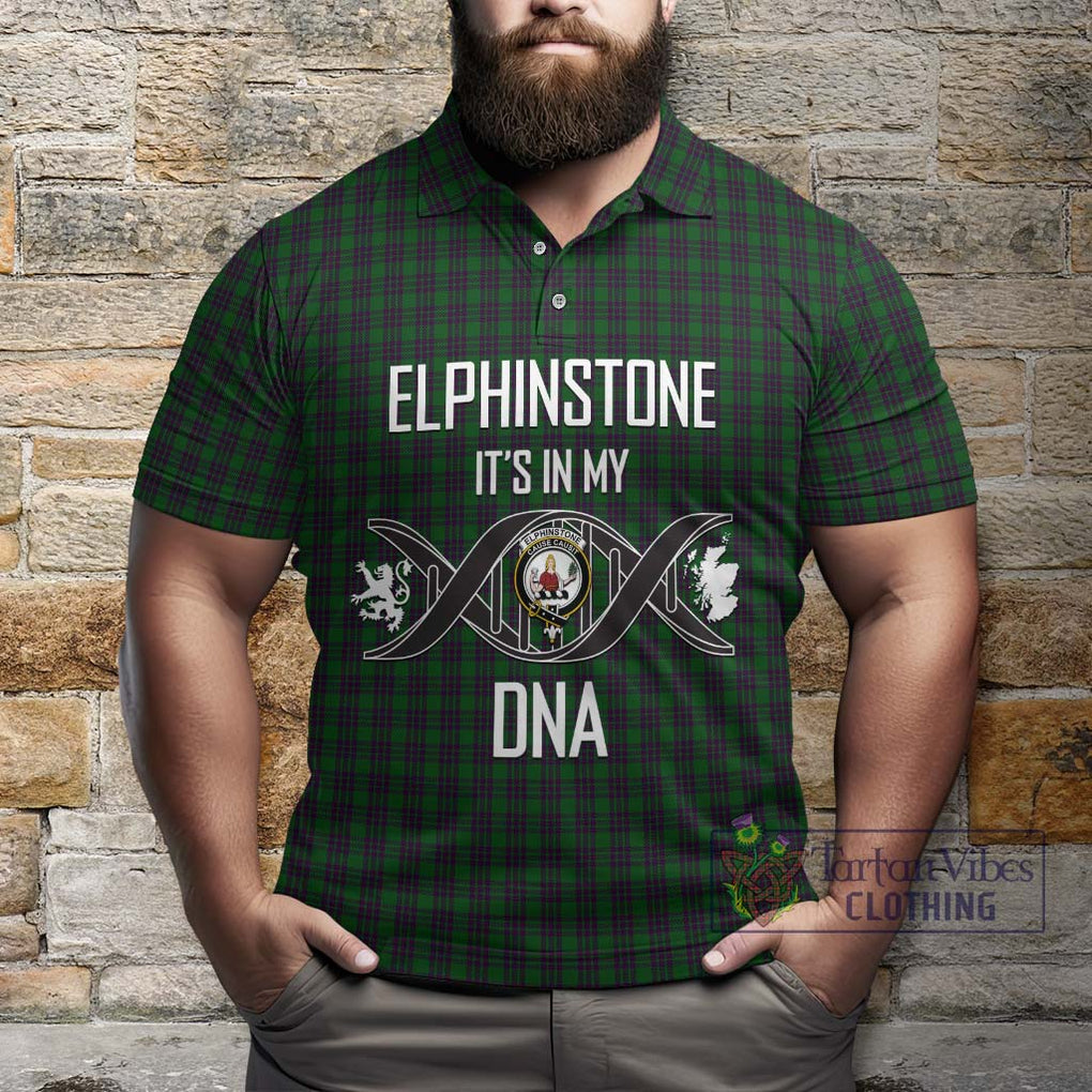 Elphinstone Tartan Polo Shirt with Family Crest DNA In Me Style Kid - Tartan Vibes Clothing