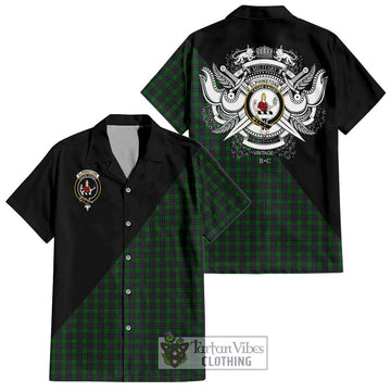 Elphinstone Tartan Hawaiian Shirt with Family Crest and Military Logo Style Kid - Tartan Vibes Clothing