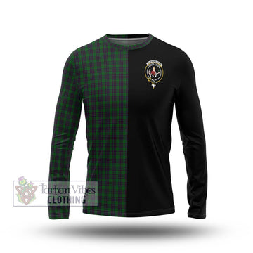 Elphinstone Tartan Long Sleeve T-Shirt with Family Crest and Half Of Me Style Unisex - Tartan Vibes Clothing