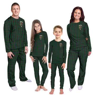 Elphinstone Tartan Pajamas Family Set with Family Crest Kid - Tartan Vibes Clothing