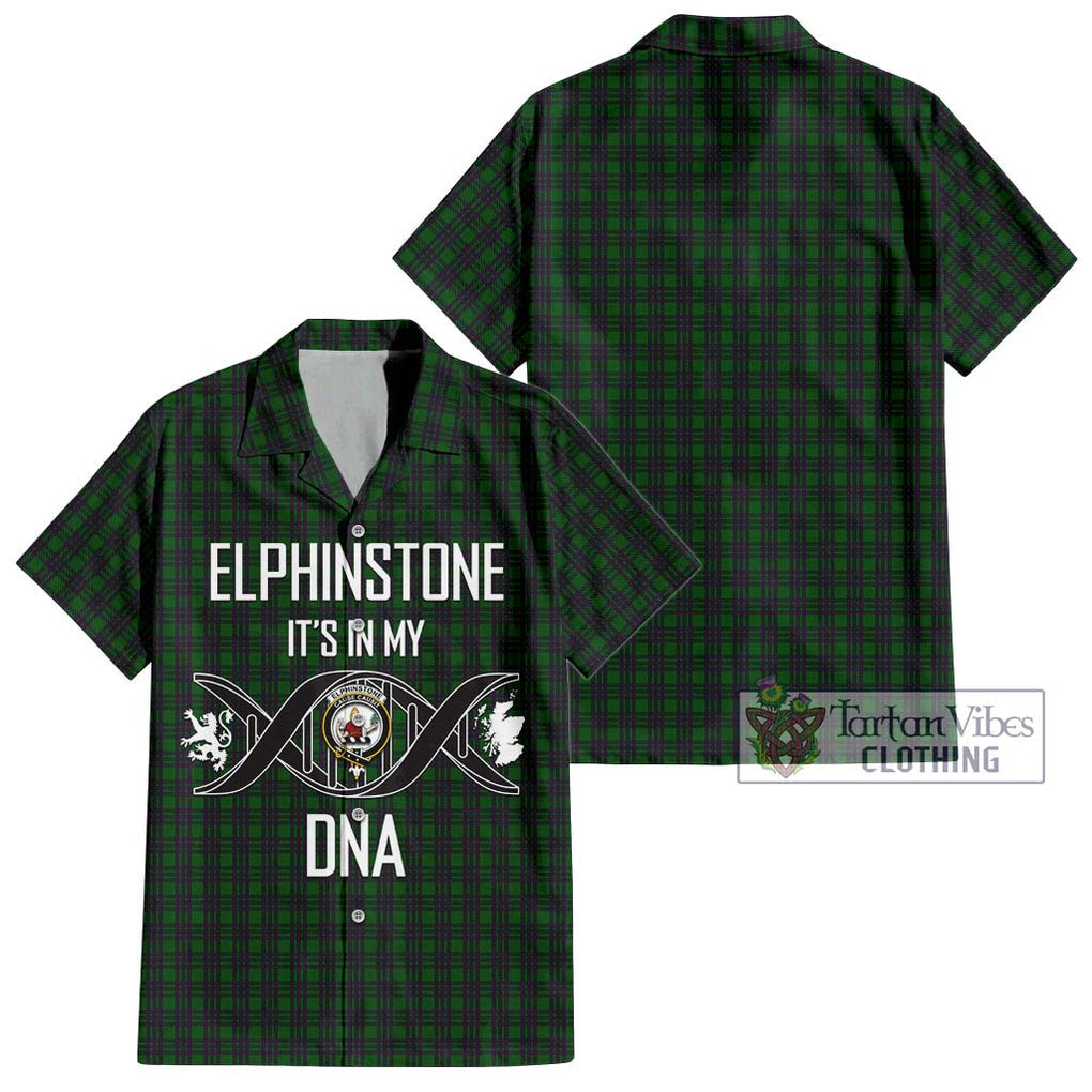 Elphinstone Tartan Hawaiian Shirt with Family Crest DNA In Me Style Kid - Tartan Vibes Clothing