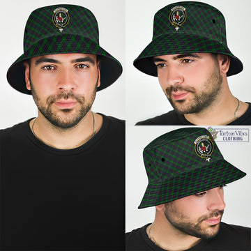 Elphinstone Tartan Bucket Hat with Family Crest Bucket Hat One Size - Tartan Vibes Clothing