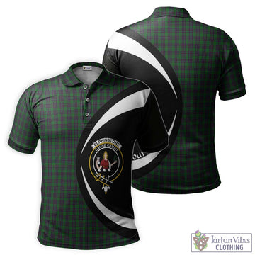 Elphinstone Tartan Men's Polo Shirt with Family Crest Circle Style Kid - Tartan Vibes Clothing