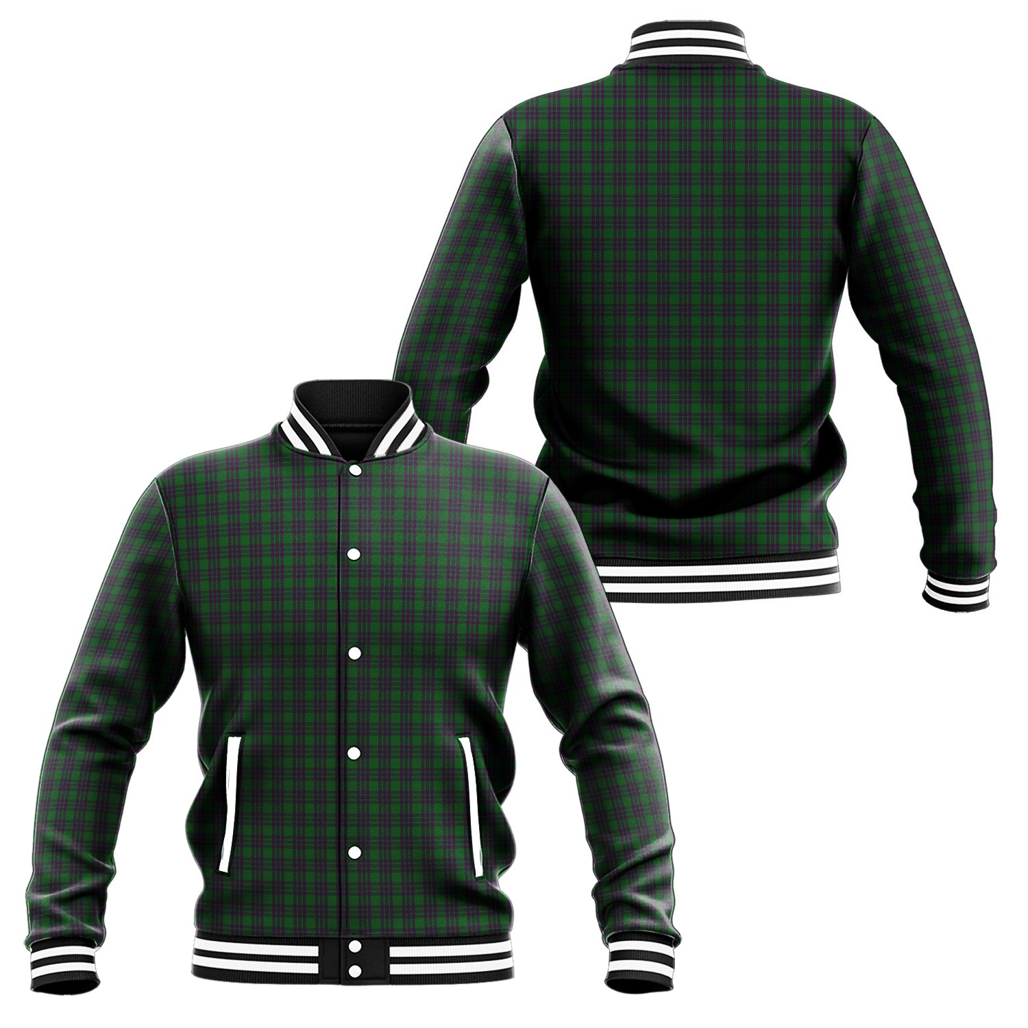 Elphinstone Tartan Baseball Jacket Unisex - Tartan Vibes Clothing