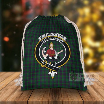 Elphinstone Tartan Christmas Santa's Bag with Family Crest - Tartan Vibes Clothing