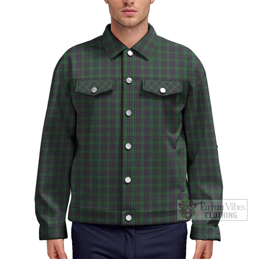 Elphinstone Tartan Unisex Lapel Cotton Jacket Unisex - Tartan Vibes Clothing