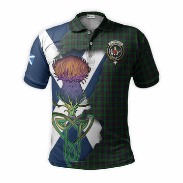 Elphinstone Tartan Family Crest Polo Shirt Scottish Thistle Celtic Inspired Kid - Tartan Vibes Clothing