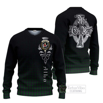 Elphinstone Tartan Ugly Sweater Featuring Alba Gu Brath Family Crest Celtic Inspired Unisex - Tartan Vibes Clothing