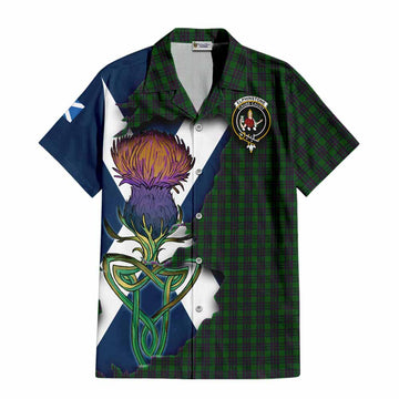 Elphinstone Tartan Family Crest Hawaiian Shirt Scottish Thistle Celtic Inspired Kid - Tartan Vibes Clothing