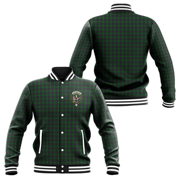Elphinstone Tartan Baseball Jacket with Family Crest Unisex - Tartan Vibes Clothing