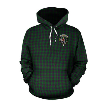 Elphinstone Tartan Cotton Hoodie with Family Crest Celtic Skull Style Pullover Hoodie XS - Tartan Vibes Clothing