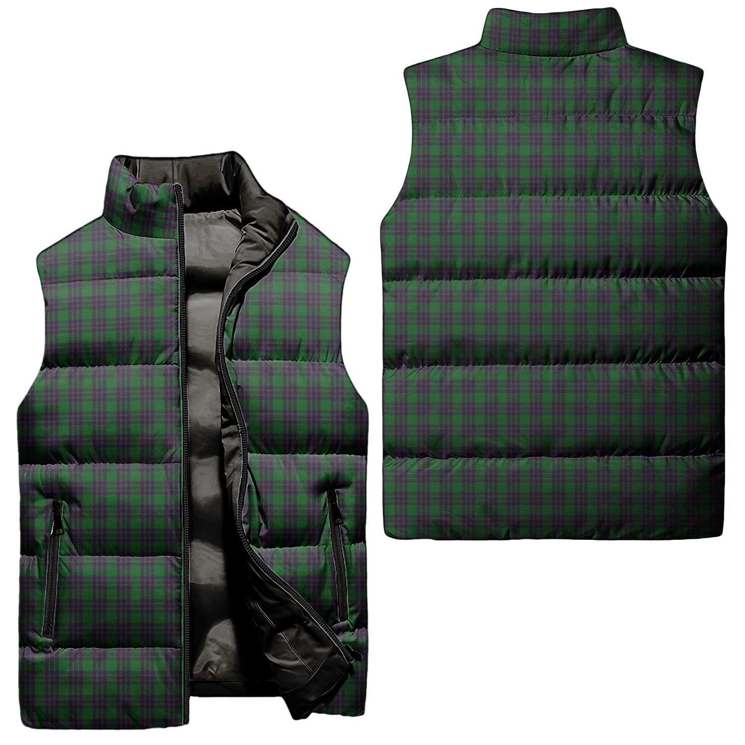 Elphinstone Tartan Sleeveless Puffer Jacket Unisex - Tartan Vibes Clothing