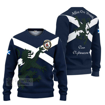 Elphinstone Tartan Lion Rampant Ugly Sweater Proudly Display Your Heritage with Alba Gu Brath and Clan Name Unisex - Tartan Vibes Clothing