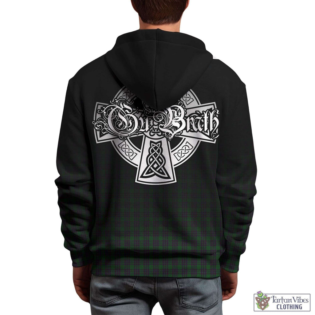 Elphinstone Tartan Hoodie Featuring Alba Gu Brath Family Crest Celtic Inspired - Tartan Vibes Clothing