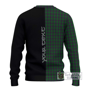 Elphinstone Tartan Ugly Sweater with Family Crest and Half Of Me Style - Tartan Vibes Clothing