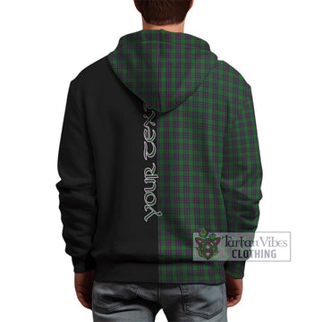 Elphinstone Tartan Hoodie with Family Crest and Half Of Me Style - Tartan Vibes Clothing