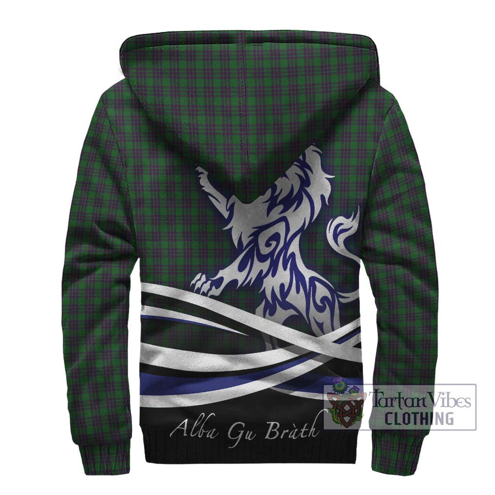 Elphinstone Tartan Sherpa Hoodie with Alba Gu Brath Regal Lion Emblem - Tartan Vibes Clothing
