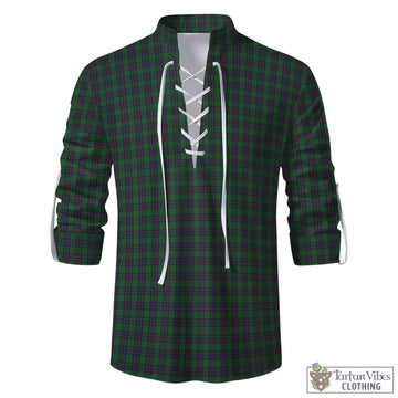 Elphinstone Tartan Men's Scottish Traditional Jacobite Ghillie Kilt Shirt - Tartan Vibes Clothing