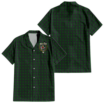 Elphinstone Tartan Hawaiian Shirt with Family Crest - Tartan Vibes Clothing