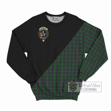 Elphinstone Tartan Sweatshirt with Family Crest and Military Logo Style - Tartan Vibes Clothing