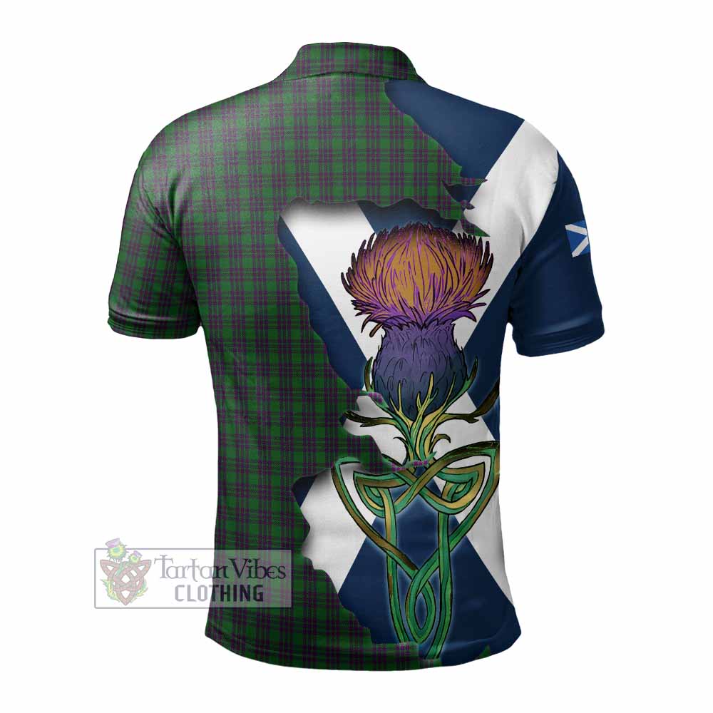 Elphinstone Tartan Family Crest Polo Shirt Scottish Thistle Celtic Inspired - Tartan Vibes Clothing