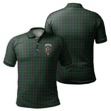 Elphinstone Tartan Men's Polo Shirt with Family Crest