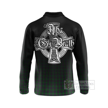 Elphinstone Tartan Long Sleeve Polo Shirt Featuring Alba Gu Brath Family Crest Celtic Inspired - Tartan Vibes Clothing