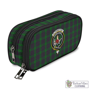 Elphinstone Tartan Pen and Pencil Case with Family Crest - Tartan Vibes Clothing