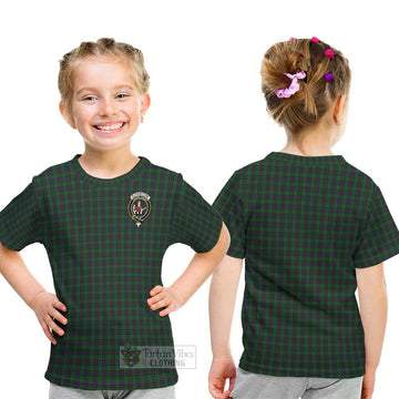 Elphinstone Tartan Kid T-Shirt with Family Crest - Tartan Vibes Clothing