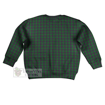 Elphinstone Tartan Kid Ugly Sweater with Family Crest - Tartan Vibes Clothing