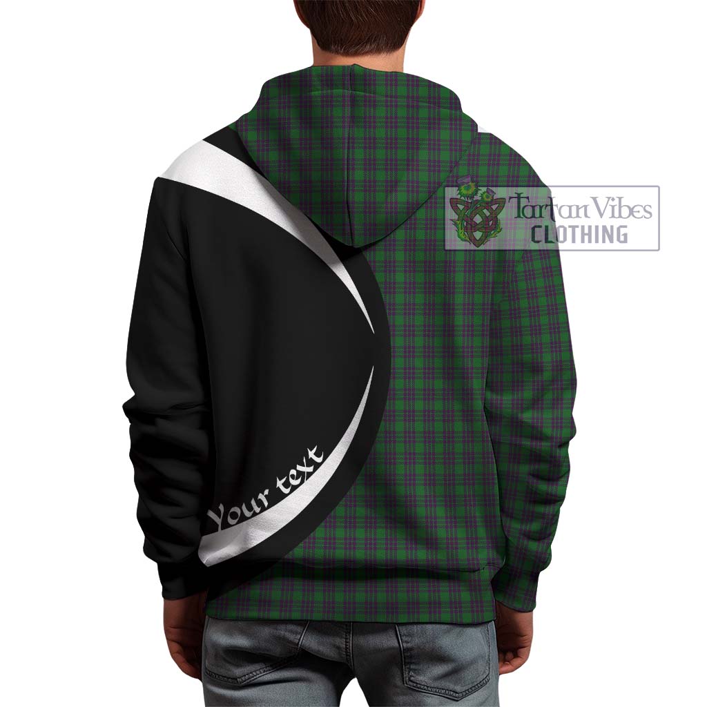 Elphinstone Tartan Hoodie with Family Crest Circle Style - Tartan Vibes Clothing