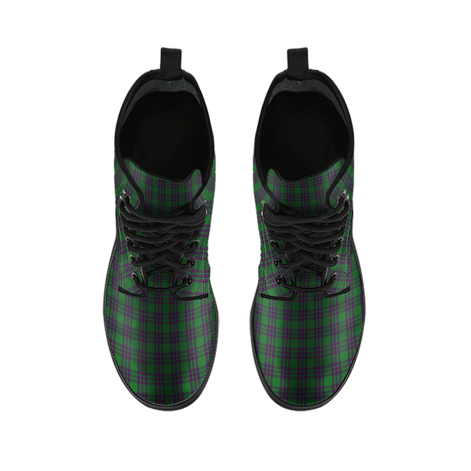 Elphinstone Tartan Leather Boots - Tartan Vibes Clothing