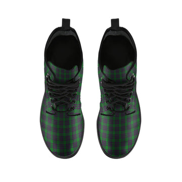 Elphinstone Tartan Leather Boots - Tartan Vibes Clothing