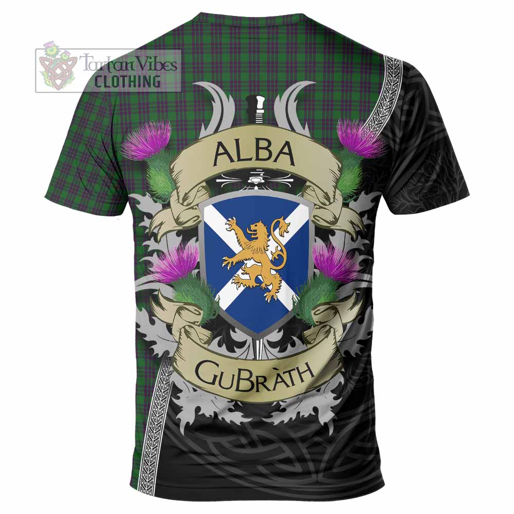 Tartan Vibes Clothing Elphinstone Tartan Family Crest T-Shirt Lion Rampant Royal Thistle Shield Celtic Inspired