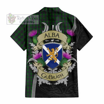 Elphinstone Tartan Family Crest Hawaiian Shirt Lion Rampant Royal Thistle Shield Celtic Inspired - Tartan Vibes Clothing