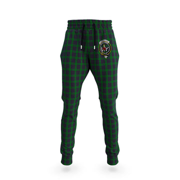Elphinstone Tartan Joggers Pants with Family Crest