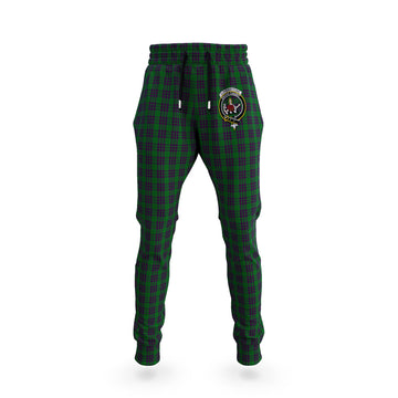 Elphinstone Tartan Joggers Pants with Family Crest 5XL - Tartan Vibes Clothing