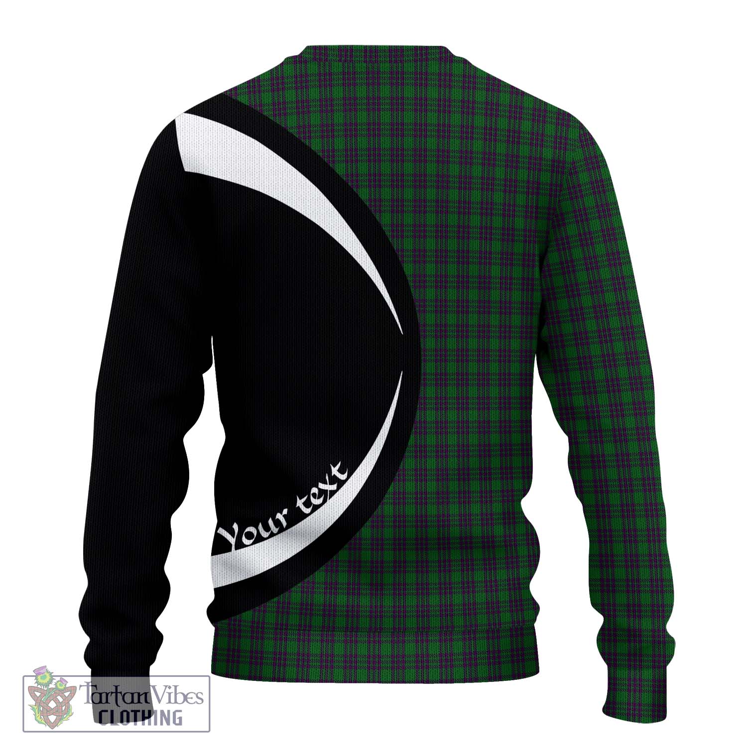 Elphinstone Tartan Ugly Sweater with Family Crest Circle Style - Tartan Vibes Clothing