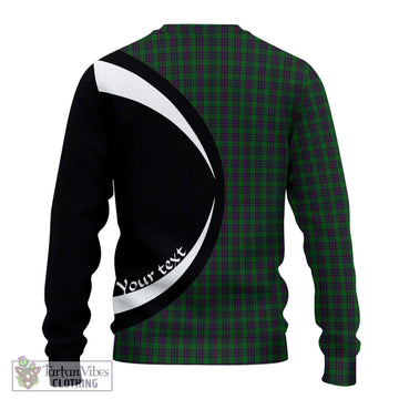 Elphinstone Tartan Ugly Sweater with Family Crest Circle Style - Tartan Vibes Clothing
