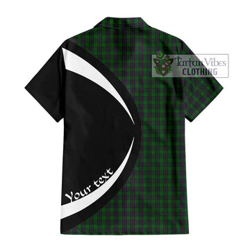Elphinstone Tartan Hawaiian Shirt with Family Crest Circle Style - Tartan Vibes Clothing