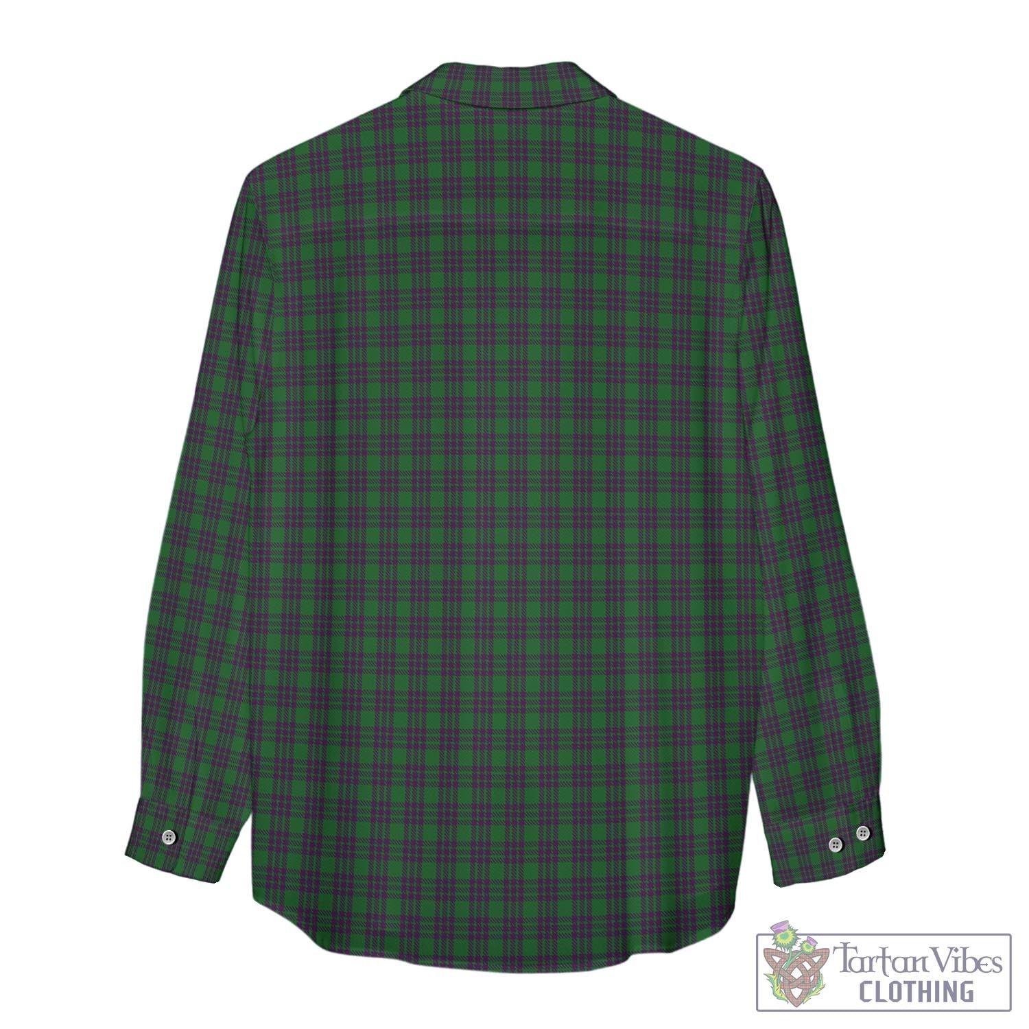 Elphinstone Tartan Women's Casual Shirt with Family Crest - Tartan Vibes Clothing