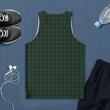 Elphinstone Tartan Mens Tank Top with Family Crest - Tartan Vibes Clothing